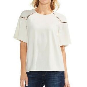 Vince Camuto blouse with shoulder details